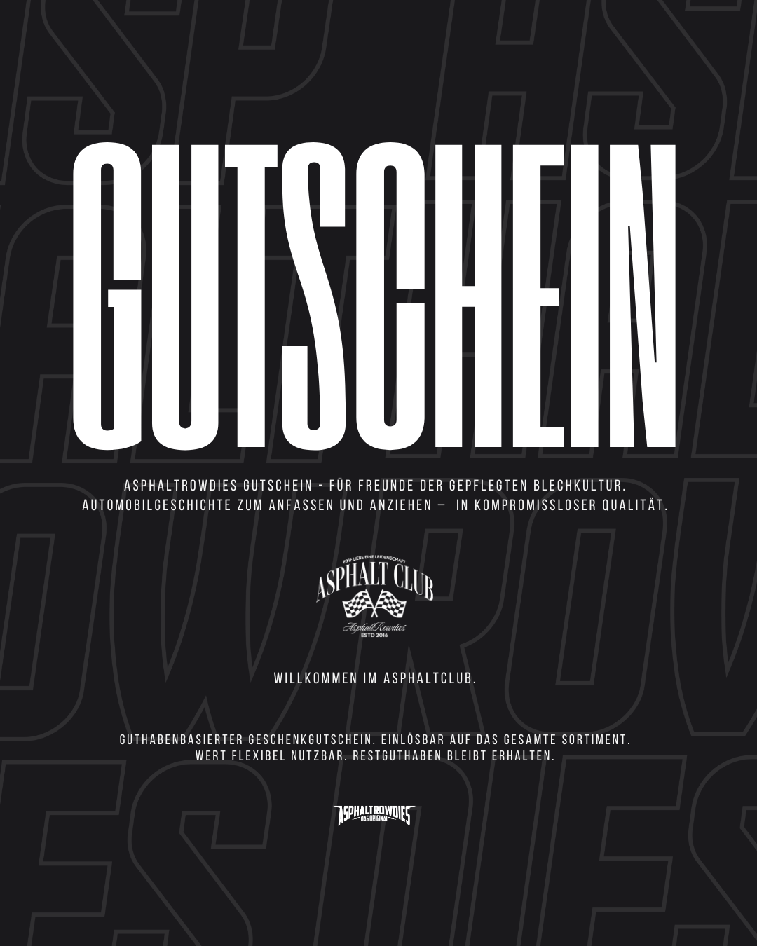 AsphaltRowdies® - Gutschein