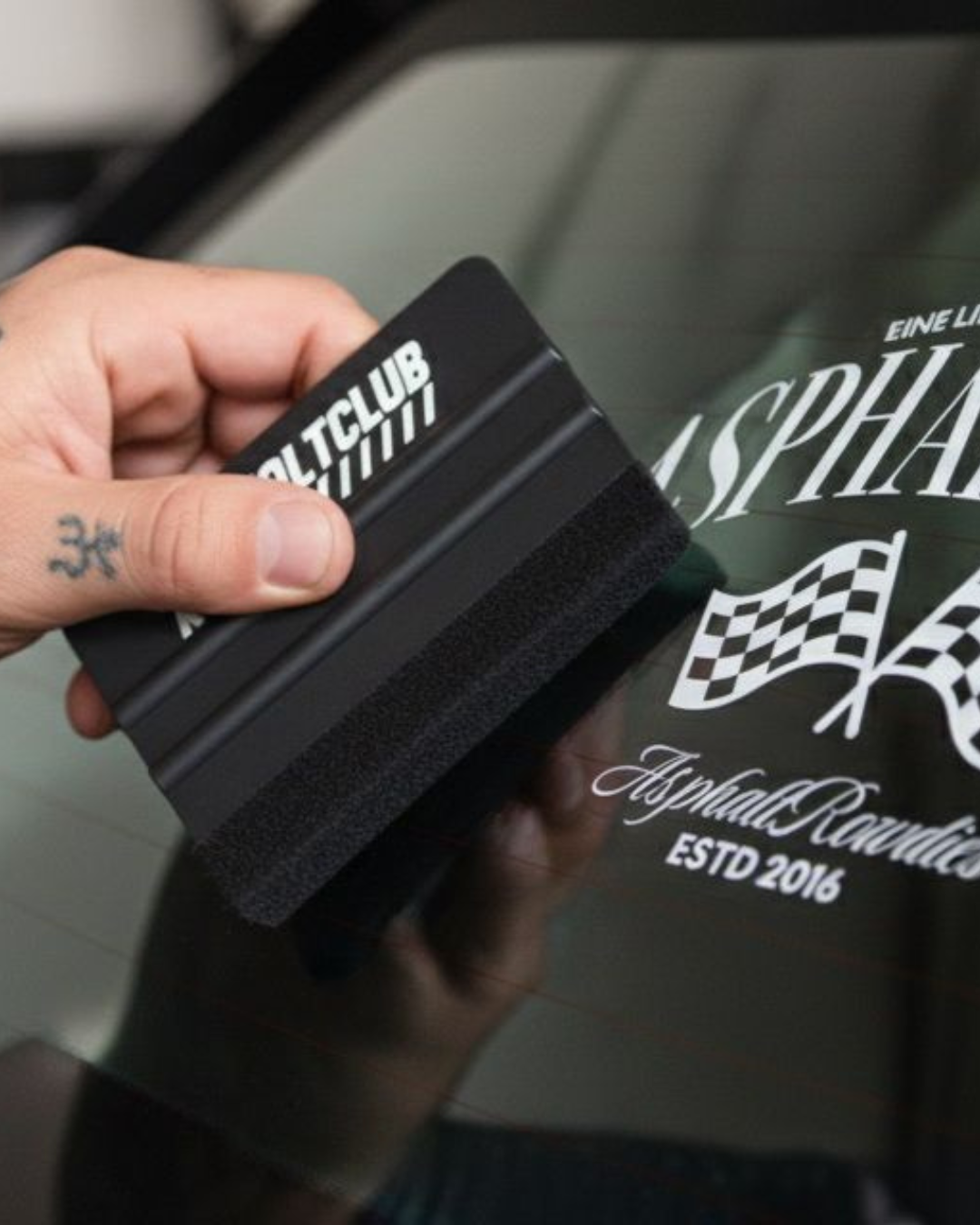 AsphaltRowdies Sticker (20/40/60 cm) – schwarz | weiß