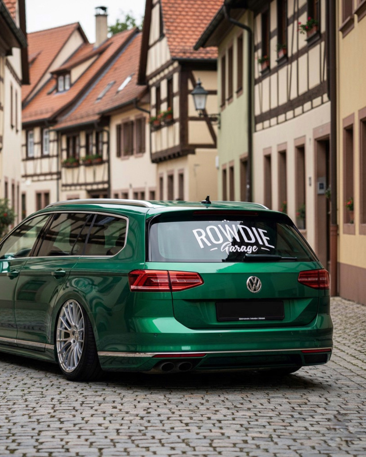 Sticker Rowdie Garage 20/40/60cm schwarz | weiss